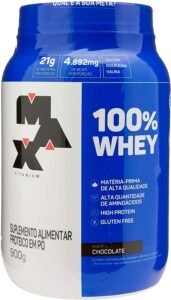 100% Whey – 900G Chocolate – Max Titanium
