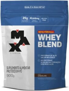 Whey Blend (900G) - Sabor Chocolate, Max Titanium