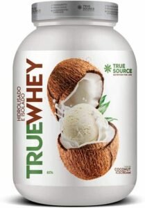 True Source True Whey, Hidrolisado e Isolado – Sabor Coconut Icecream