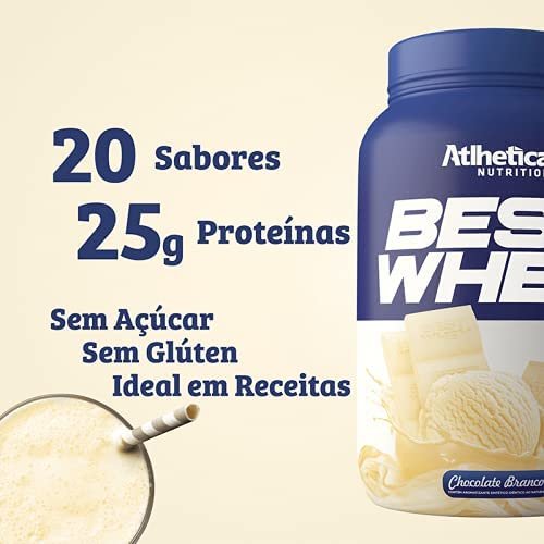 Whey de chocolate branco ideal para receitas