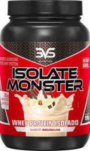 Whey Isolate Monster 900g - 3VS Nutrition - Baunilha - Rápida absorção - Proteína pura 100% - Energia para seus treinos - Suplemento para homens e mulheres - 21 gr de proteína por porção