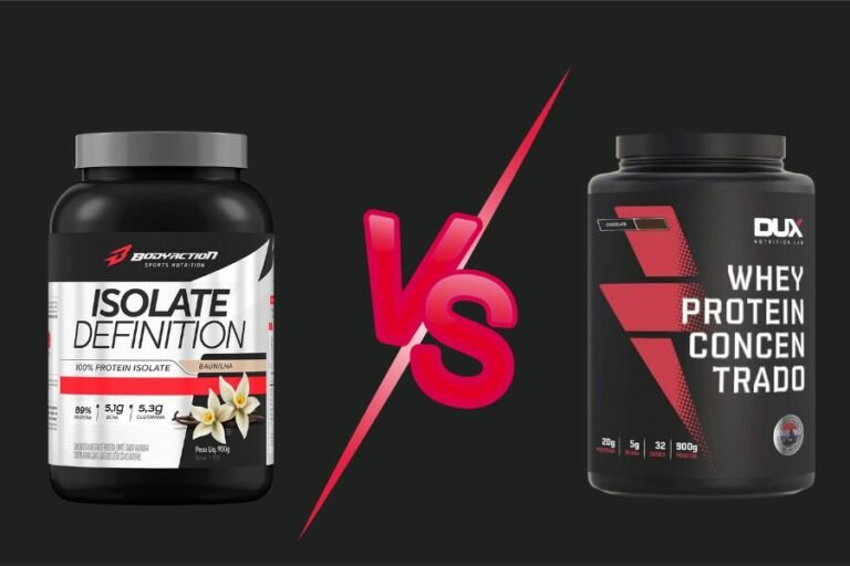 Whey concentrado ou isolado